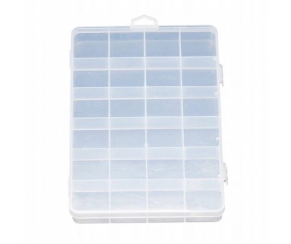 Organizer na koraliki pudełko 24 przegrody 19x13cm