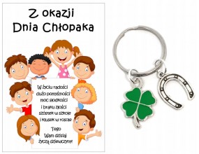 BRELOK KONICZYNA PODKOWA Dzień Chłopaka Pasowanie Prezent Dla Uczniów