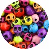 Koraliki Akrylowe Czaszki Czaszka Przekładka 10x8mm Kolorowe 20szt