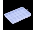 Organizer na koraliki pudełko 24 przegrody 19x13cm