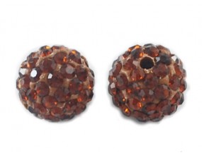 KORALIKI SHAMBALLA kula 10mm k. coffe
