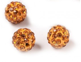 KORALIKI SHAMBALLA kula 10mm k. topaz