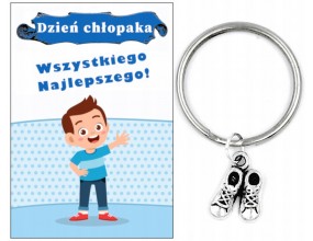 Brelok Breloczek BUTY BUCIKI Prezent Dzień Chłopaka Pasowanie na Ucznia
