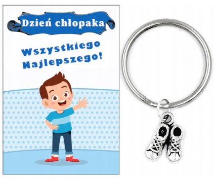 Brelok Breloczek BUTY BUCIKI Prezent Dzień Chłopaka Pasowanie na Ucznia