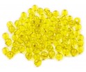 Koraliki kuleczki akrylowe 6mm żółte 60szt