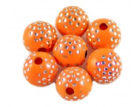Koraliki ozdobne 8mm granatowe 10szt akrylowe
