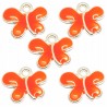 Zawieszka Emaliowana do Bransoletek Biżuterii MOTYL Wisiorek 13mm 5szt