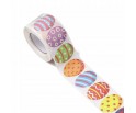 Naklejki Wielkanocne Jaja Jajka Pisanki Scrapbooking Rolka 3,8cm 500szt