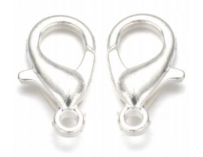 Zapięcie Zapięcia Karabińczyki Srebrne 12mm 20szt