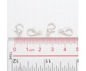Zapięcie Zapięcia Karabińczyki Srebrne 12mm 20szt