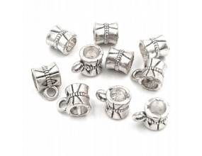 Przekładka Modułowa KORALIKI MODUŁOWE Przekładki z Uszkiem Metal 9x6mm 10sz