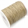 Sznurek Jubilerski Woskowany Beżowy 1mm 10m