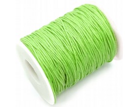 Sznurek Jubilerski Woskowany Zielony Jasny 1mm 10m