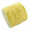 Sznurek Jubilerski Woskowany Żółty 1mm 10m