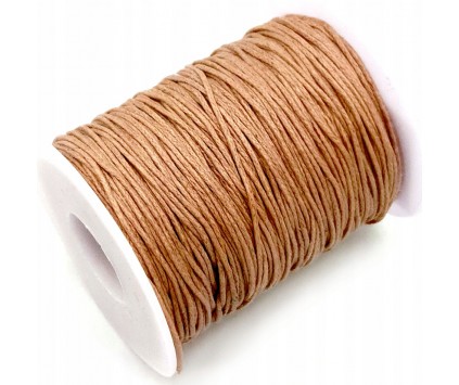 Sznurek Jubilerski Woskowany Brązowy 1mm 10m