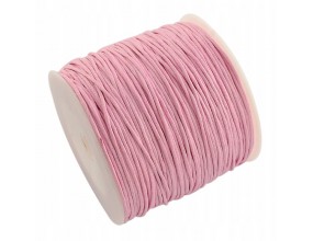 Sznurek Jubilerski Woskowany Różowy 1mm 10m