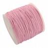 Sznurek Jubilerski Woskowany Różowy 1mm 10m