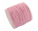 Sznurek Jubilerski Woskowany Różowy 1mm 10m