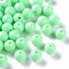 Koraliki Gładkie Klasyczne w Kształcie Kulki 10mm 20szt Akryl Miętowe