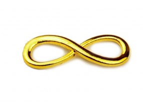 Łącznik nieskończoność INFINITY 30x10mm k. złoty