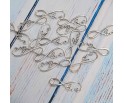Łącznik Nieskończoność do Bransoletki Naszyjnika Love 36x11mm Srebrny 4szt
