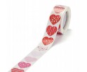 Naklejki Serca Serduszka Scrapbooking Walentynki 8 wzorów 2,5cm Mix 10szt