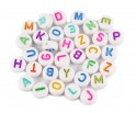 Koraliki Litery Alfabet Literki 7mm 100szt MIX