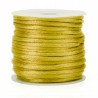 Sznurek Jubilerski Satynowy Nylonowy Błyszczący 1,5mm 15m Szpula Musztardow
