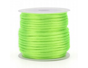 Sznurek Jubilerski Satynowy Nylonowy Błyszczący 1,5mm 15m Szpula Neonowy