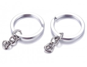 Baza breloka gruba solidna łańcuszek 28mm 2szt