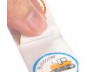 Naklejki Pojazdy Budowlane Chłopiec Nazwy Ang. 8 wzorów Mix 2,5cm 50szt