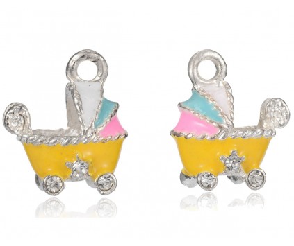 Zawieszka emaliowana CHARMS KLUCZ 23x11mm 1szt