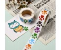Naklejki Ozdobne Naklejka Łapa Psa Łapka Piesek Scrapbooking 2,5cm 50szt