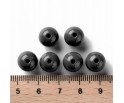 Koraliki Gładkie Klasyczne w Kształcie Kulki 10mm 20szt Akryl Czarne