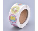 Naklejki Wielkanocne Święta Zając Kurczak Wielkanoc Scrapbooking2,5cm 50szt