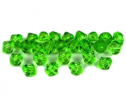 Koraliki szlifowane akrylowe 8mm zielone 30szt