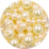 Koraliki perły 4-8mm perełki szklane woskowane mix 200szt ecru
