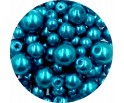Koraliki perły 4-8mm perełki szklane woskowane mix 200szt seledynowe