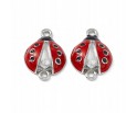 Łącznik Emaliowany do Bransoletki Biedronka 20x4.5mm 1szt Metal Srebrny