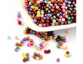 Koralik perełka 4mm 150szt mix kolorów perełki perły akrylowe