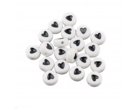 Koraliki ozdobne 8mm granatowe 10szt akrylowe