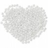 Koraliki Akryl Perły Okrągły Biały 4mm 25g/850szt