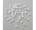 Koraliki Akryl Perły Okrągły Biały 4mm 25g/850szt