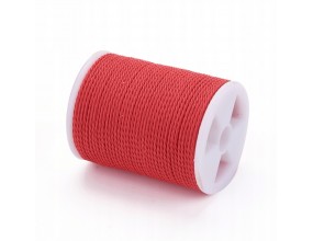 15 Sznurek Jubilerski 1mm Woskowany Poliestrowy na Szpulce Szpula 11m Topli