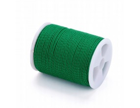 18 Sznurek Jubilerski 1mm Woskowany Poliestrowy na Szpulce Szpula 11m Topli