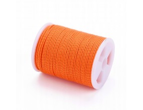 07 Sznurek Jubilerski 1mm Woskowany Poliestrowy na Szpulce Szpula 11m Topli