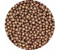 Koraliki Akrylowe Perły 4mm Okrągłe Kuleczki Perełki Brązowe 200szt
