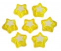 Koraliki gwiazdki 9mm żółte