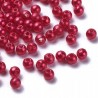 Koraliki Akrylowe Perły 4mm Okrągłe Kuleczki Perełki Czerwone 50szt