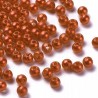 Koraliki Akrylowe Perły 4mm Okrągłe Kuleczki Perełki Miedziany 50szt